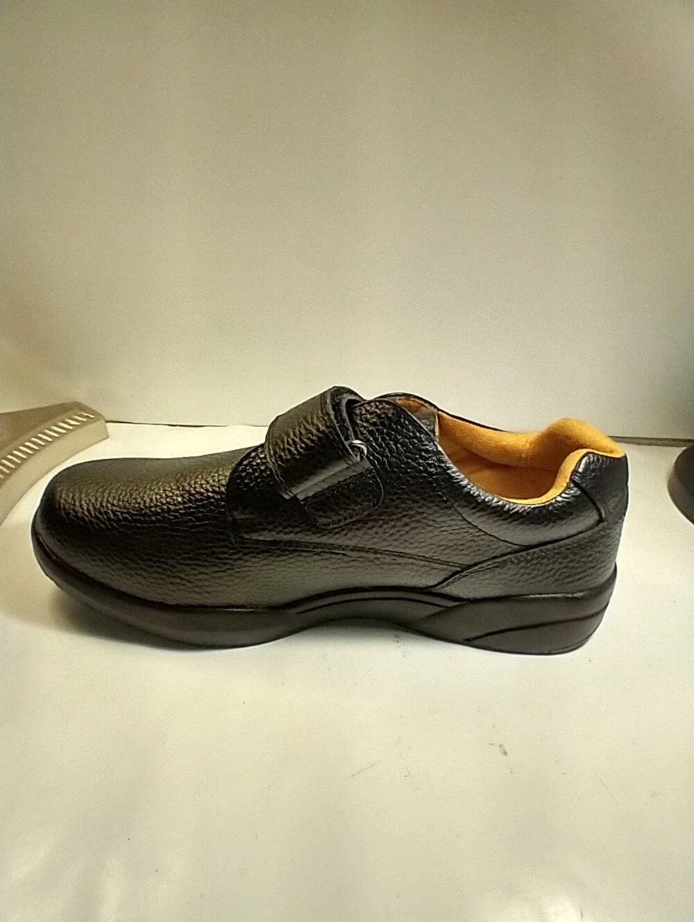 Dr Comfort William X Black Leather Slip On Orthopedic Shoes Men's sz 13XW.